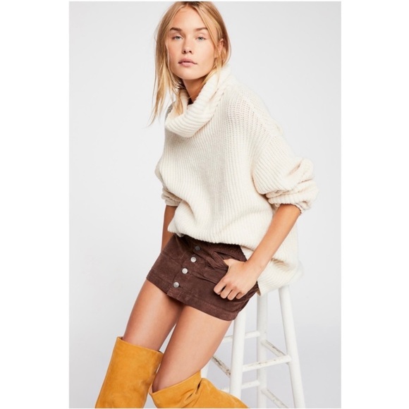 We The Free Brown Corduroy Mini Skirt - Picture 4 of 10